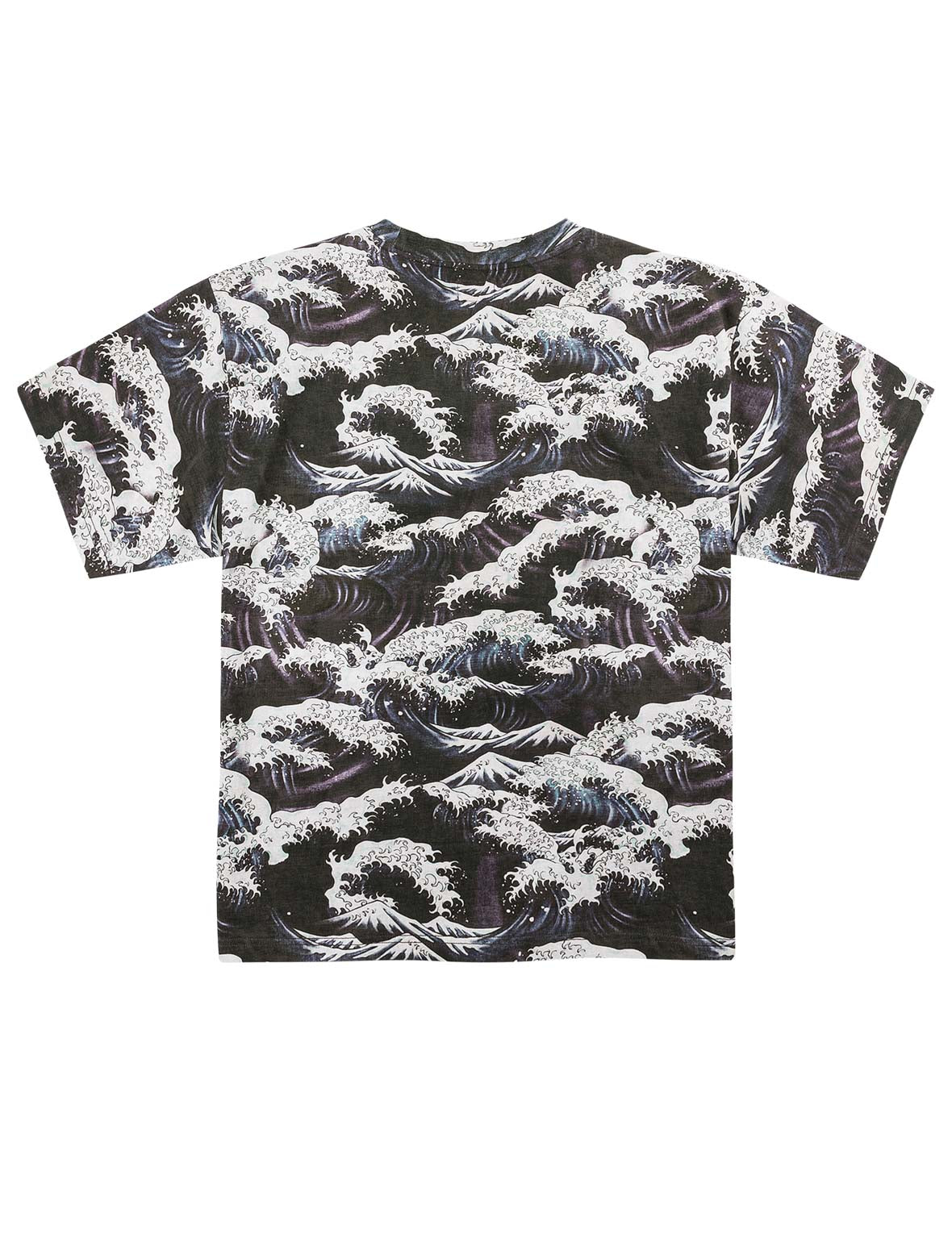 All-Over Wave Embroidered Seagull Tee